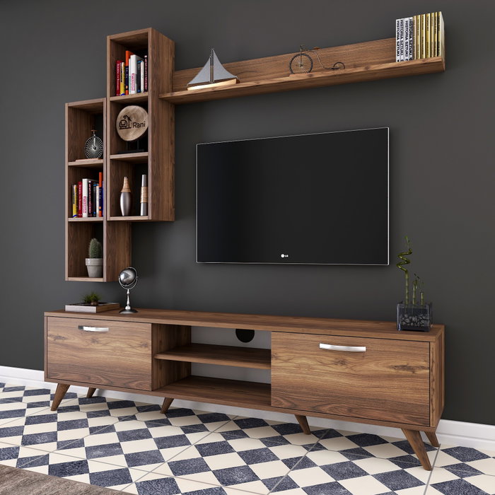 Hanah Home M16 - 262 Mueble de TV Nogal